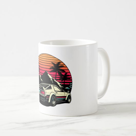 JDM-Auto Japanischer Retro Car Racing Drifting Leg Kaffeetasse (VorderseiteRechts)