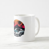JDM-Auto Japanischer Retro Car Racing Drifting Leg Kaffeetasse (VorderseiteRechts)