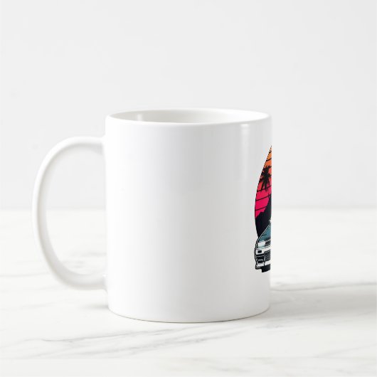 JDM-Auto Japanischer Retro Car Racing Drifting Leg Kaffeetasse (Links)