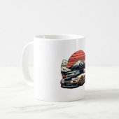 JDM-Auto Japanischer Retro Car Racing Drifting Leg Kaffeetasse (Vorderseite Links)
