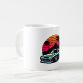 JDM-Auto Japanischer Retro Car Racing Drifting Leg Kaffeetasse (Vorderseite Links)