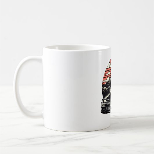 JDM-Auto Japanischer Retro Car Racing Drifting Leg Kaffeetasse (Links)