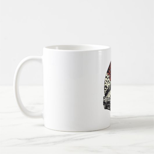 JDM-Auto Japanischer Retro Car Racing Drifting Leg Kaffeetasse (Links)