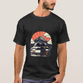 JDM-Auto Japanischer Retro Car Racing Drifting Leg T-Shirt (Vorderseite)