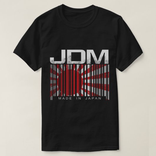 JDM Barcode Made in Japan Motorsport Mens T-Shirt (Design vorne)
