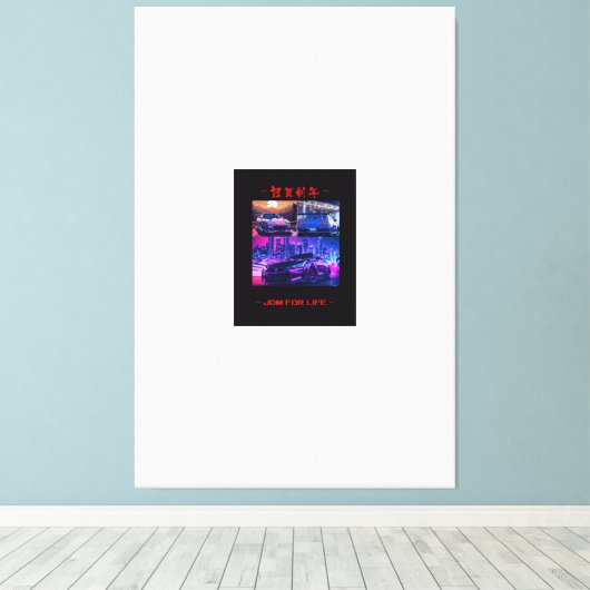 JDM Car Collection Canvas Print Wall Art Leinwanddruck (Insitu (Holzboden))