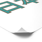 JDM car with Japanese landscape on background Poster (Ecke)