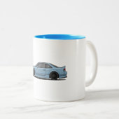 JDM Drifting Car Smoking Tires Touge Racing Art Zweifarbige Tasse (VorderseiteRechts)