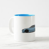 JDM Drifting Car Smoking Tires Touge Racing Art Zweifarbige Tasse (Vorderseite Links)