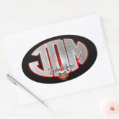 JDM Fuckus Ruckus Ovaler Aufkleber (Umschlag)