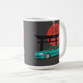 JDM Hatch Legend Torii Sunset Street Culture Kaffeetasse (VorderseiteRechts)