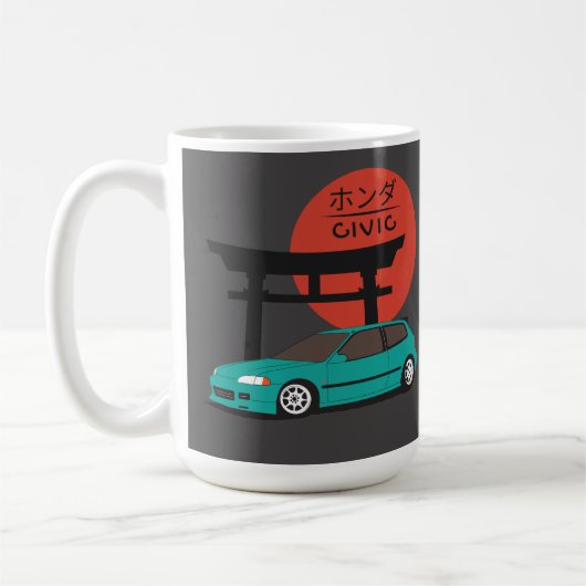 JDM Hatch Legend Torii Sunset Street Culture Kaffeetasse (Links)