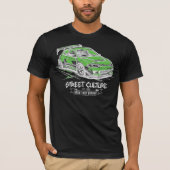 JDM-Hatchback-Straßenkultur-Grafik T-Shirt (Vorderseite)