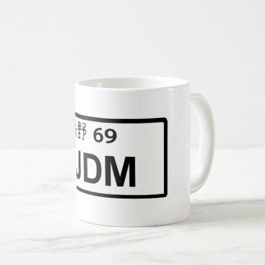 JDM Platten-Tasse Kaffeetasse (VorderseiteRechts)
