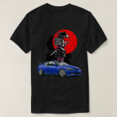 JDM RSX Auto Tuning Japan Samurai Sun Drift 1 T-Shirt (Design vorne)