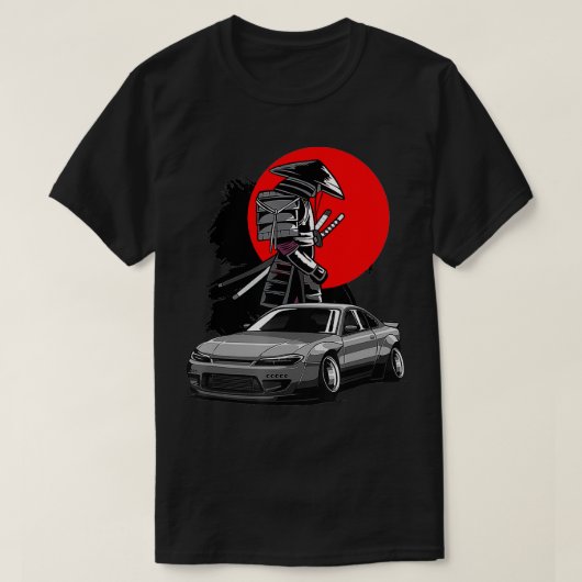 JDM S15 Silvia Japan Drift Samurai Tuning T-Shirt (Design vorne)