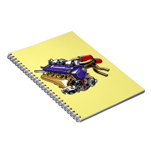 JDM SIX-CYLINDER TURBO MOTOR NOTIZBLOCK (Rechte Seite)