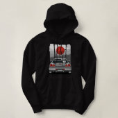 JDM Skyline R34 Auto Tuning Japan Rising Sun Drift Hoodie (Design vorne)