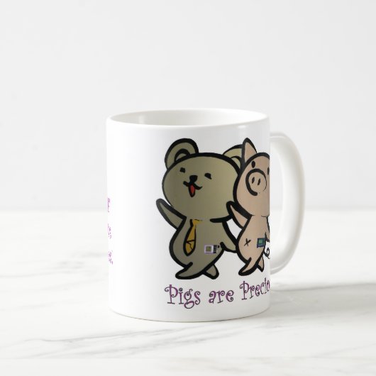 JDRF - Schweine sind wertvolle Tasse (VorderseiteRechts)