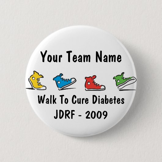 JDRF Weg-Teamknopf 2009 Button (Vorderseite)