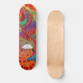 JDS Farbige Drachen Skateboard (Vorderseite)