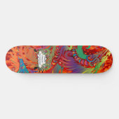 JDS Farbige Drachen Skateboard (Horizontal)
