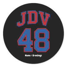 JDV 48 Retro Varsity Style Vintage Sport Monogramm