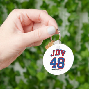 JDV 48 Retro Varsity Style Vintage Sport Monogramm Schlüsselanhänger