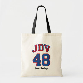 JDV 48 Retro Varsity Style Vintage Sport Monogramm Tragetasche