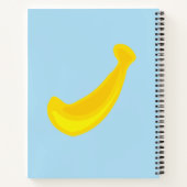 Je älter du bist - gelbe Banane. Personalisiert Notizblock (Rückseite)