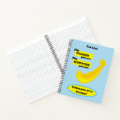 Je älter du bist - gelbe Banane. Personalisiert Notizblock (Innenseite)