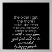 Je älter ich bin, desto mehr wird mir bewusst poster (Vorne)