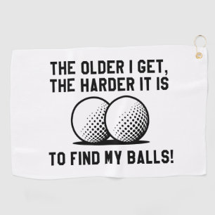 Je älter ich werde, desto schwieriger ist es, mein golfhandtuch