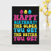 Je älter man wird, desto besser wird die Banane zu Karte (Gelbe Blume)