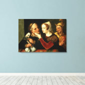 Je älter man wird, desto verrückter wird man leinwanddruck (Insitu (Holzboden))