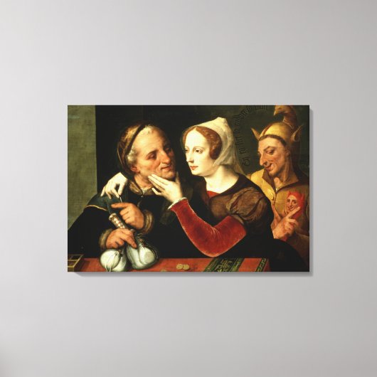 Je älter man wird, desto verrückter wird man leinwanddruck (Vorderseite)