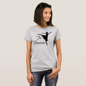 Je Danse Ballett (ich tanze) T-Shirt (Vorne ganz)