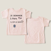 Je demande à Papa - il est le gentil (Design Vorderseite & Rückseite)