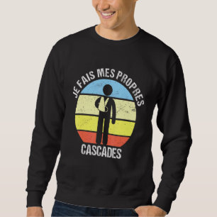 Je Fais Mes Own Cascades Bon Erholung gebrochen Ar Sweatshirt