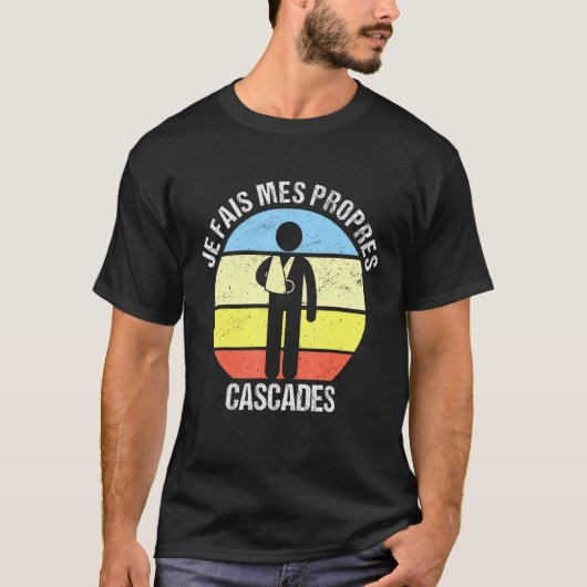 Je Fais Mes Own Cascades Bon Erholung gebrochen Ar T-Shirt (Vorderseite)