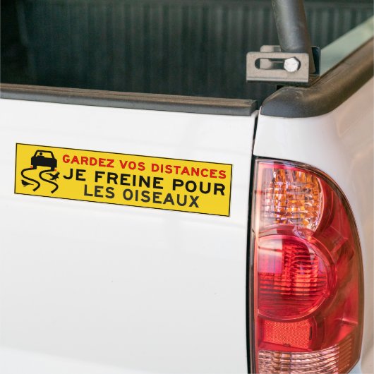 Je freine gießen les oiseaux autoaufkleber (Auf Lkw)
