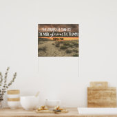 Je glorreicher der Triumph ist Poster (Küche)