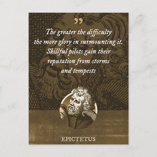 Je größer die Schwierigkeit, desto mehr Ruhm in Postkarte (Vorderseite)