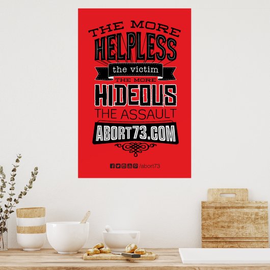 Je hilflos... Poster (Abort73.com) (Küche)