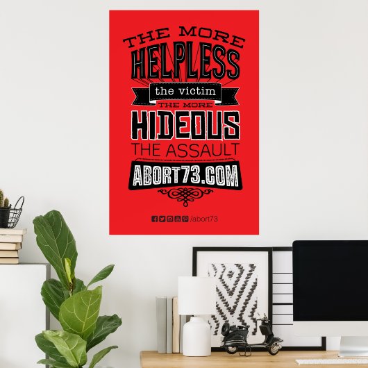 Je hilflos... Poster (Abort73.com) (Heimbüro)