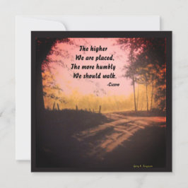 JE HÖHER WIR SIND CICERO PLACIERT FEIERTAGSKARTE