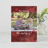 Je leichter die Weihnachtskarte ist Einladung (Stehend Vorderseite)