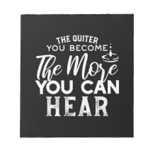 Je leiser man wird, desto mehr kann man Schwarz hö