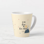 Je me lève de bon-heur! Tasse (Rechte Ecke)