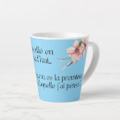 Je me suis réveillé en souriant aujourd’hui Milchtasse (Rechte Ecke)